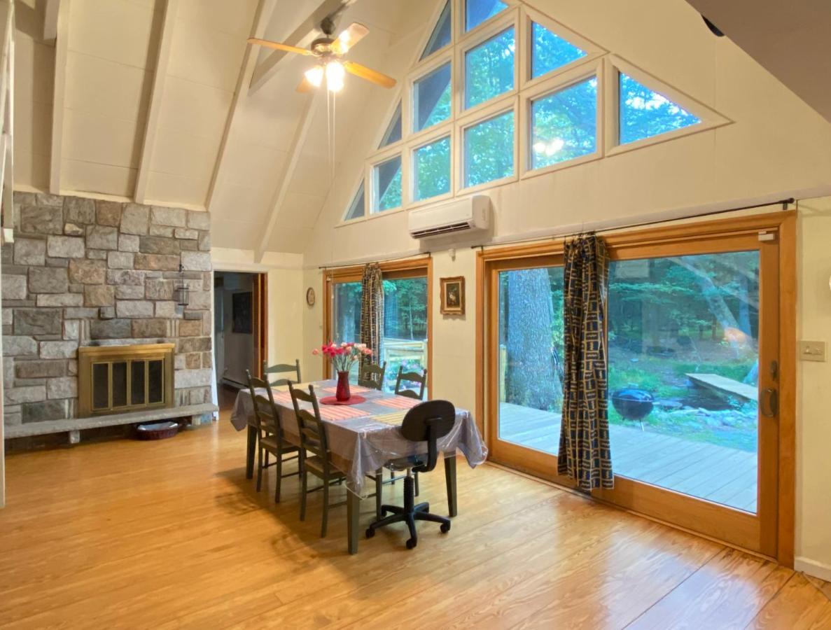Secluded Chalet On Stream-Mins To Camelback Tannersville Exterior foto